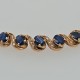 Pre Owned 9ct Sapphire and Diamond Bracelet ZB894